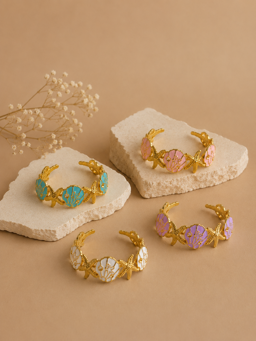 seaside charm cuff