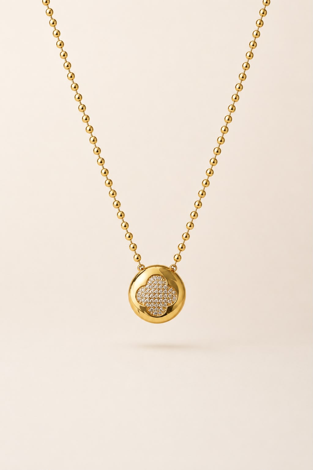 Clover Pave Necklace