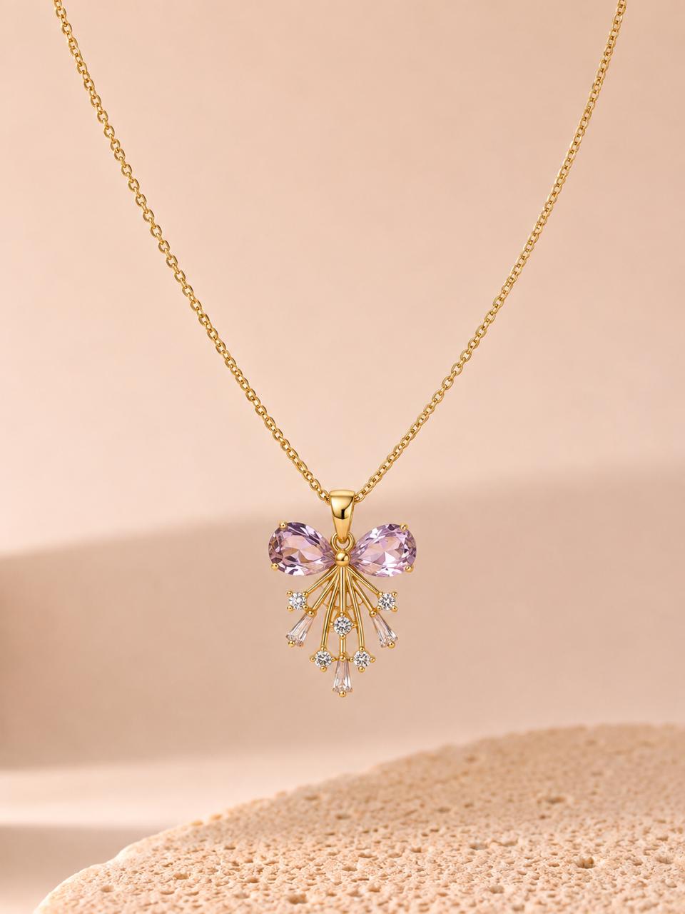 Celeste Bow Necklace