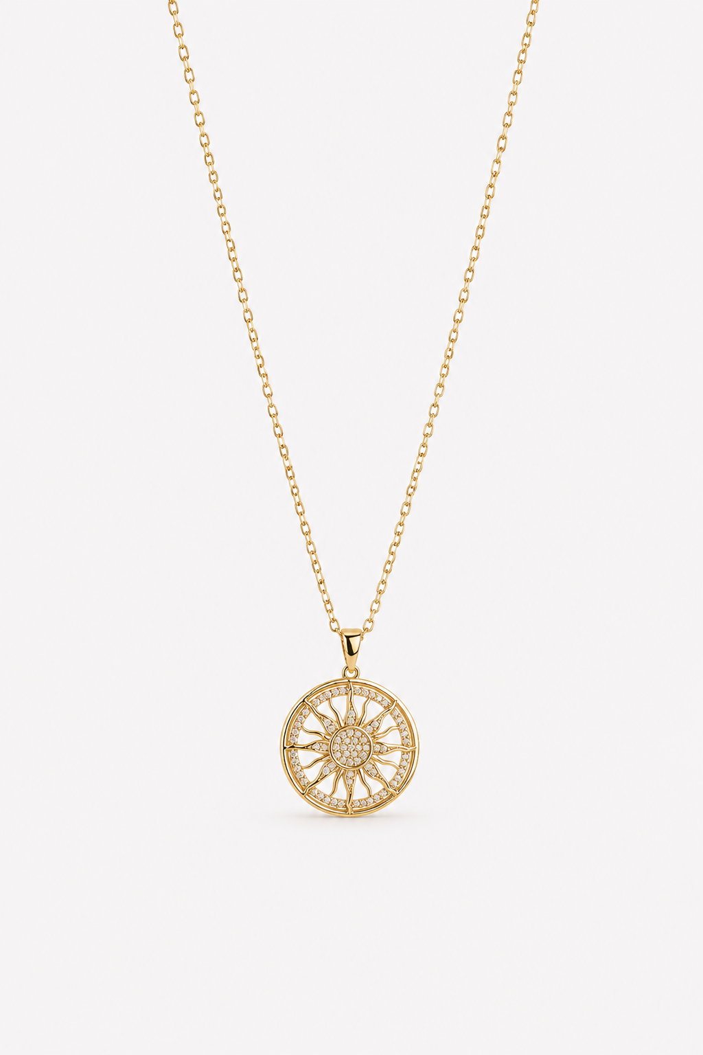 Radian compass necklace
