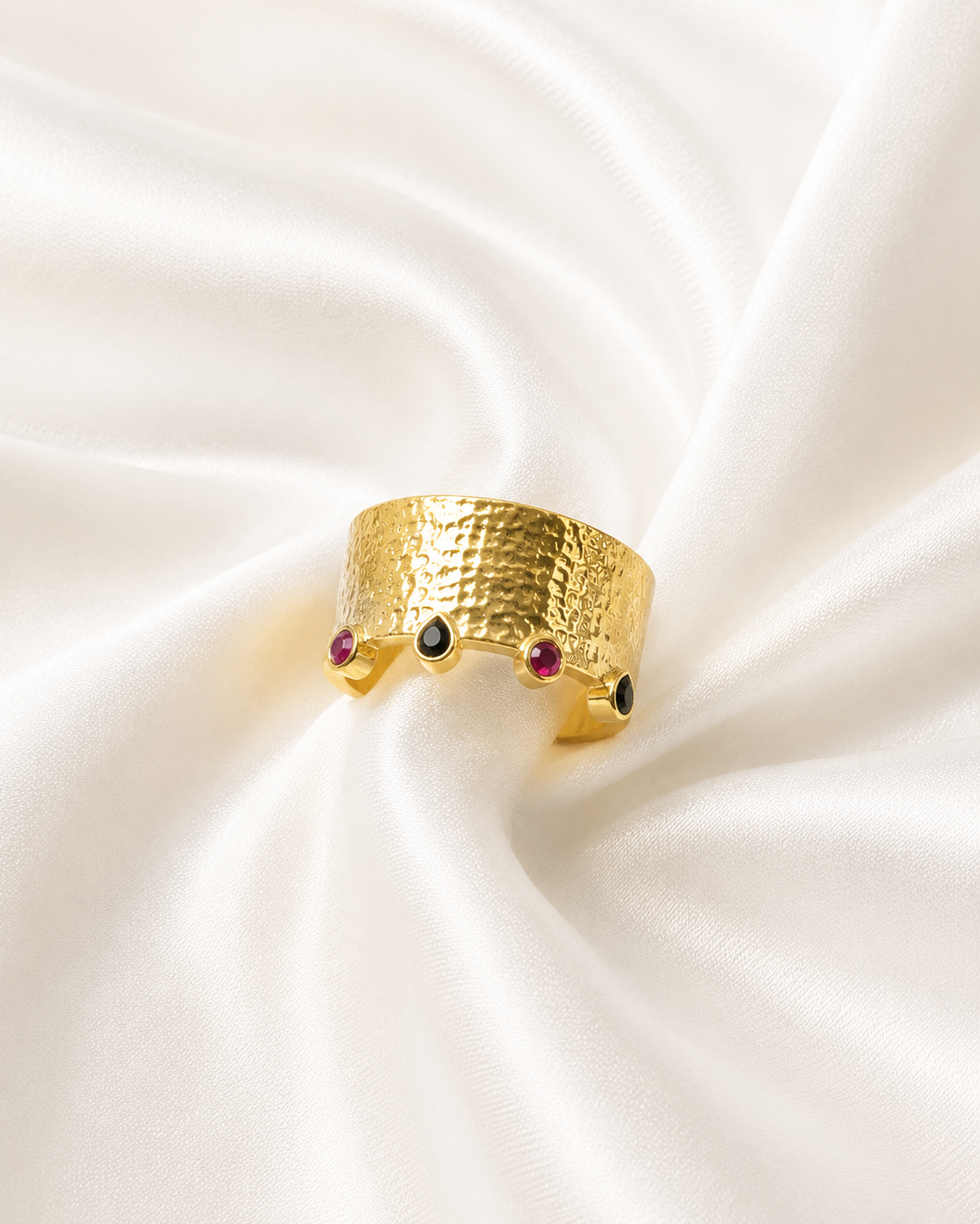 Color Dot Cuff Ring