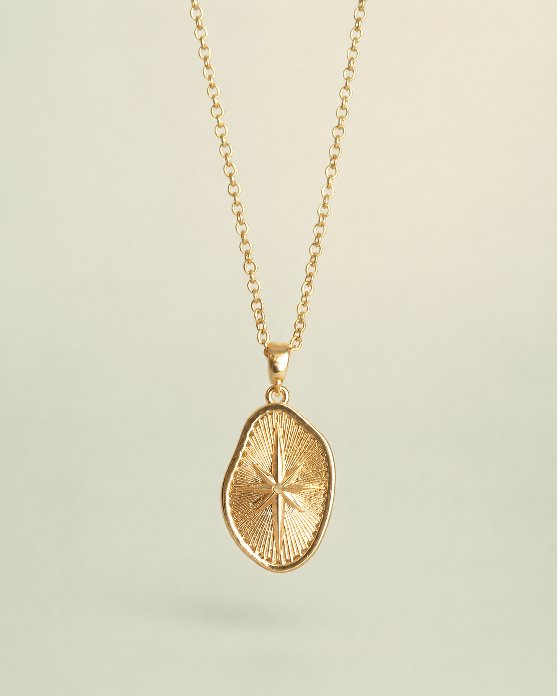 Compass Coin Necklace