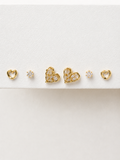 Crystal Love Studs