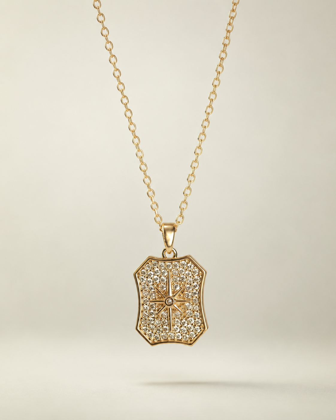 Diamond Square Necklace