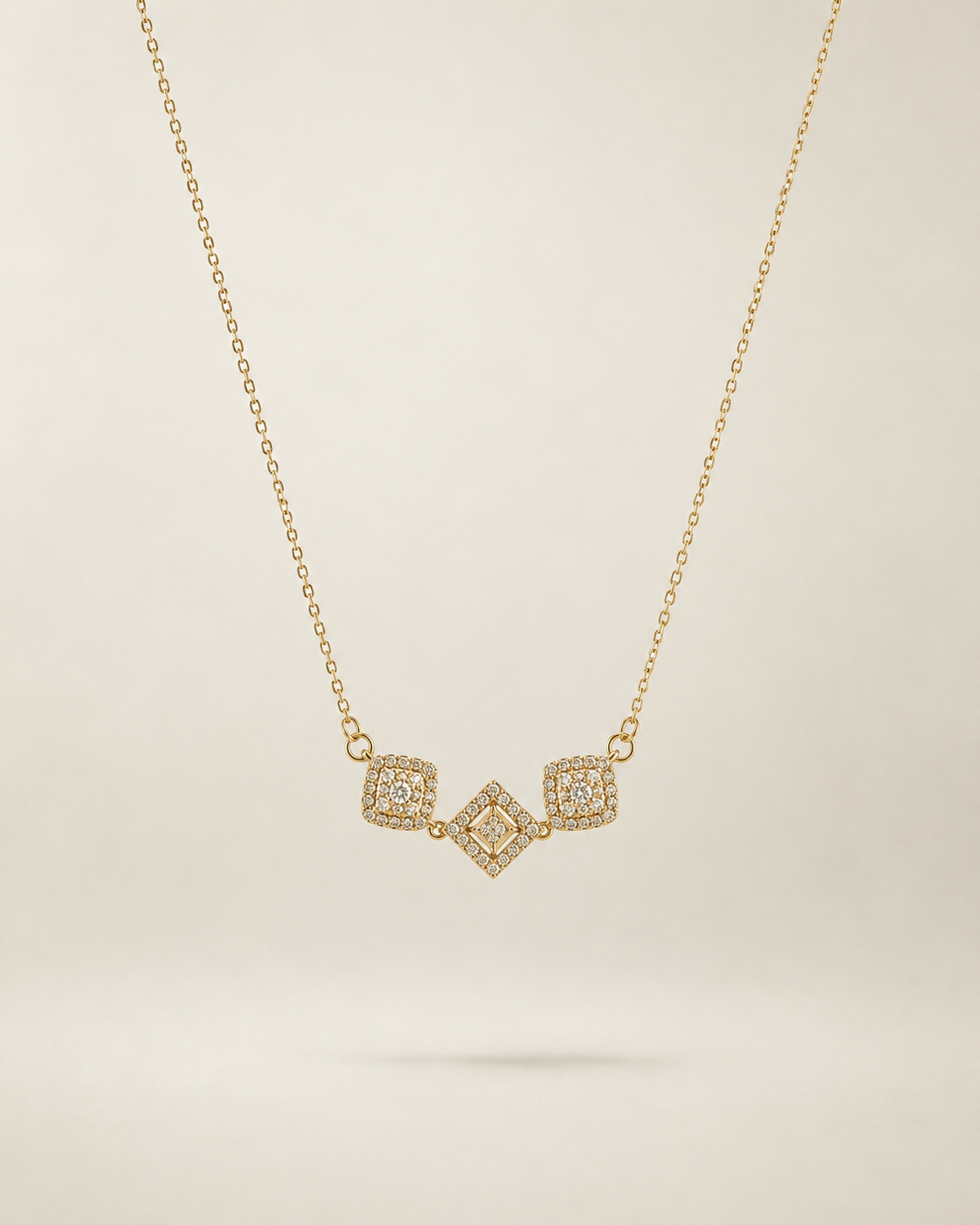 Diamond Trio Necklace