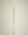 Gold Beads Drop Necklace