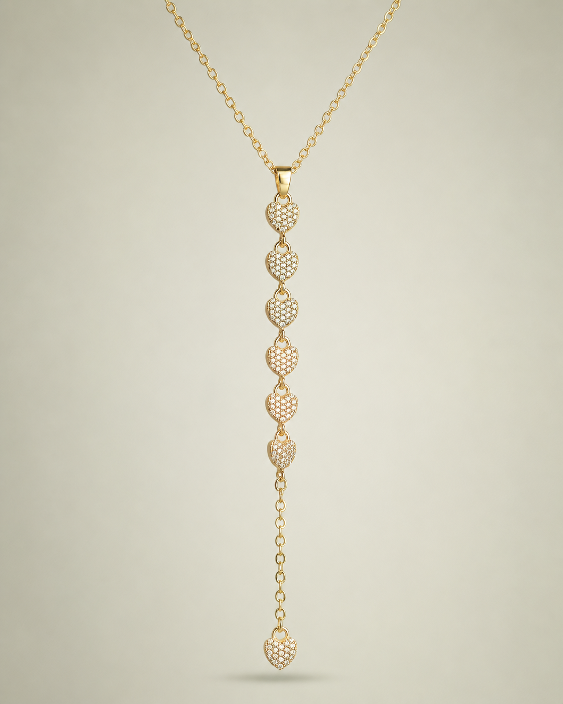 Gold Beads Drop Necklace