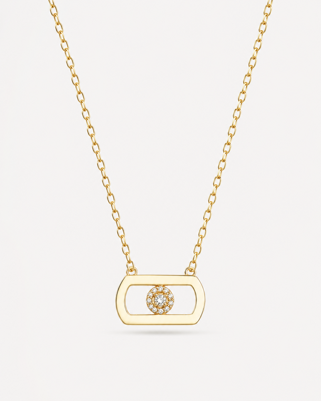Gold Frame Necklace