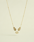 golden fish charm necklace