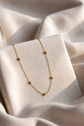 Golden Heart Station Necklace