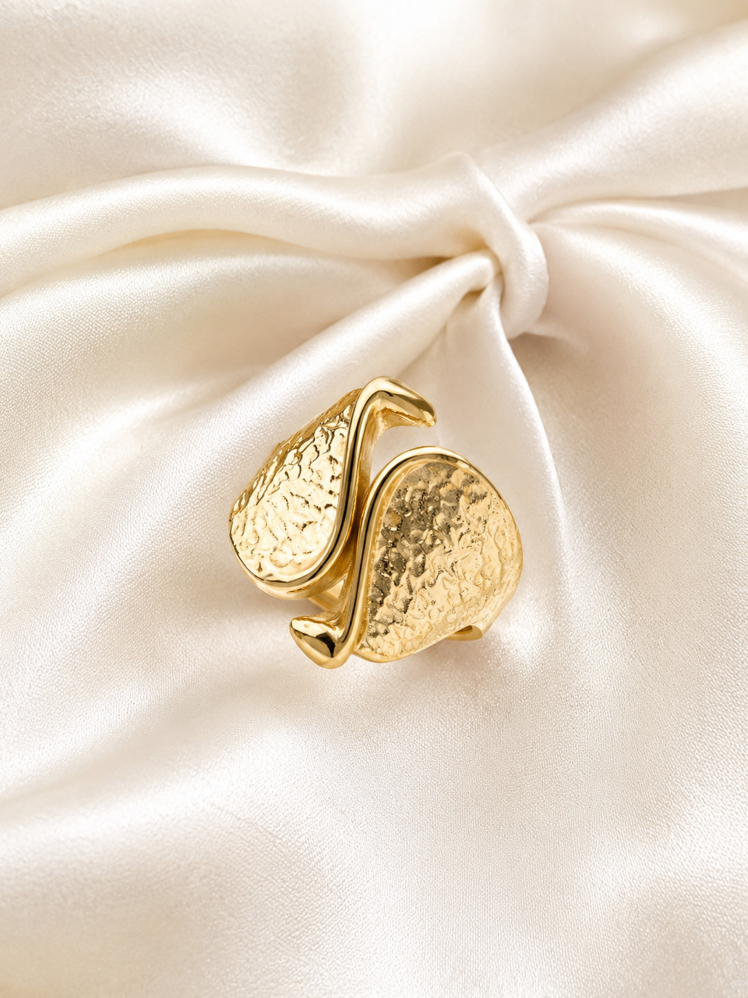 Golden Leaf Wrap Ring