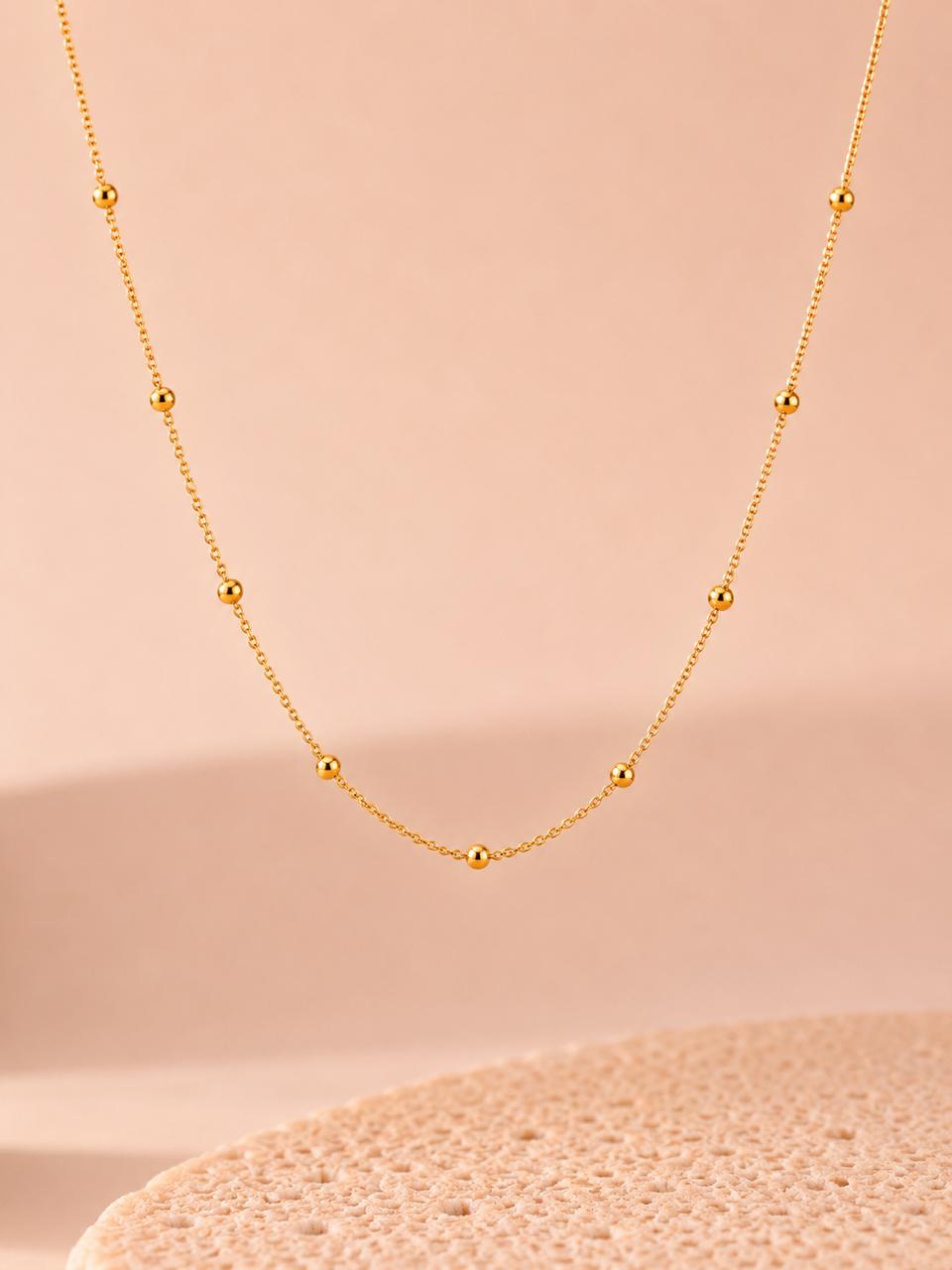 Golden Beaded Necklace