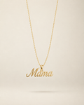 Mama Script Necklace