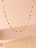 Minimal Oval Necklace