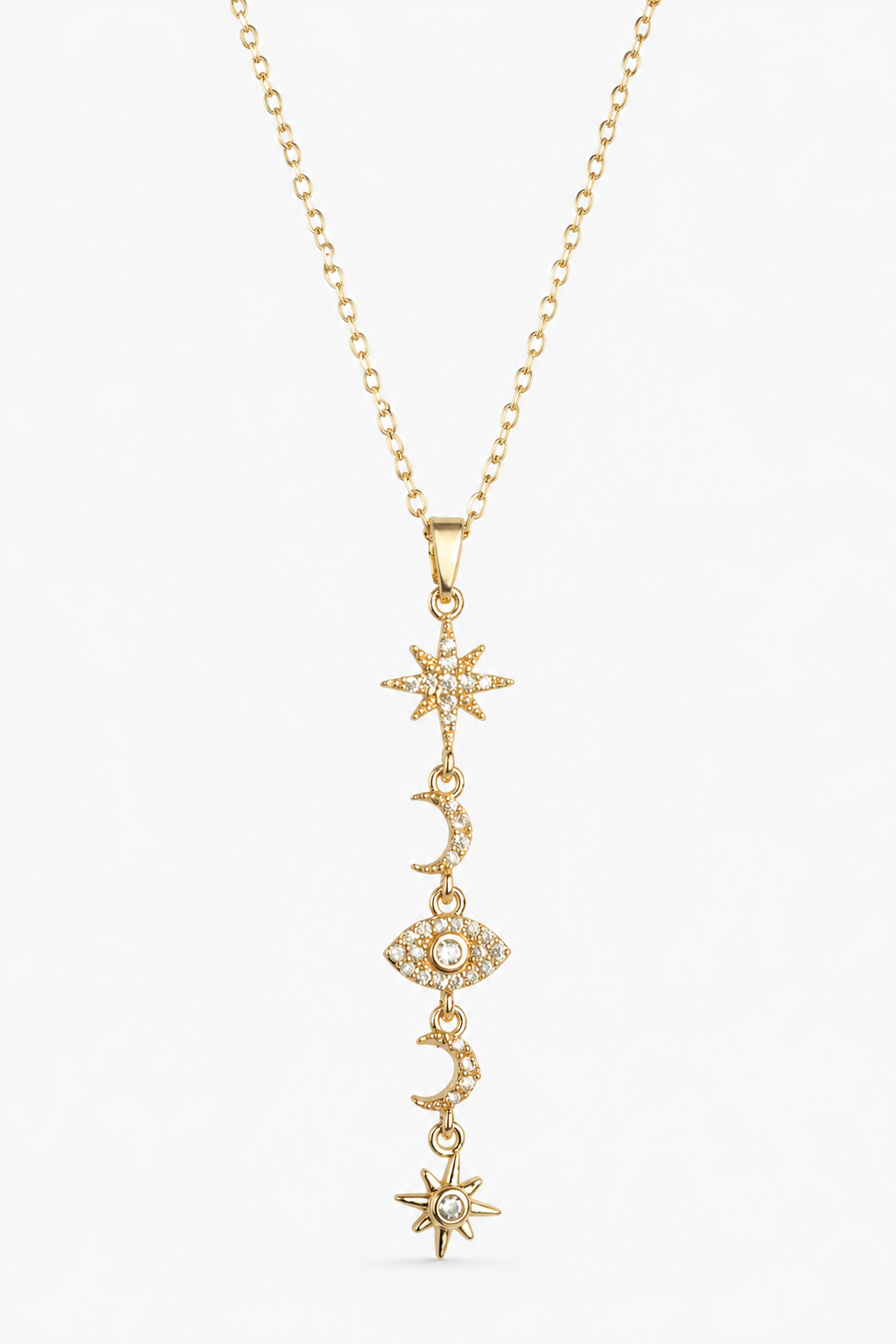 Sun Moon Eye Necklace