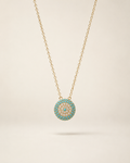 Turquoise Halo Necklace