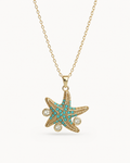 Turquoise starfish necklace