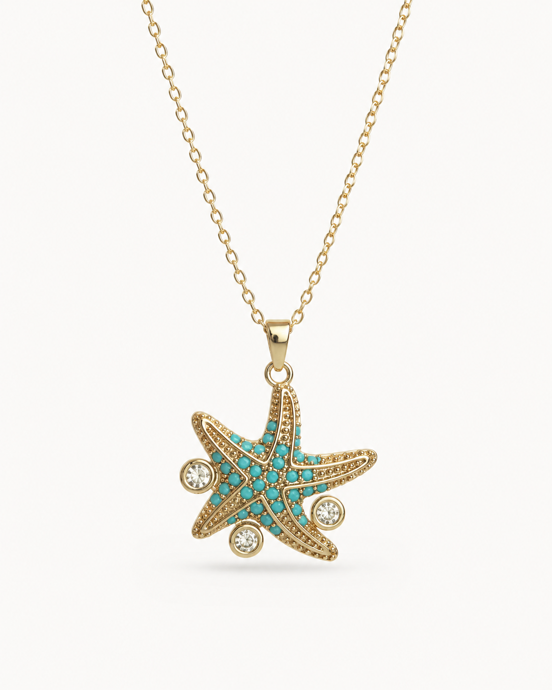 Turquoise starfish necklace