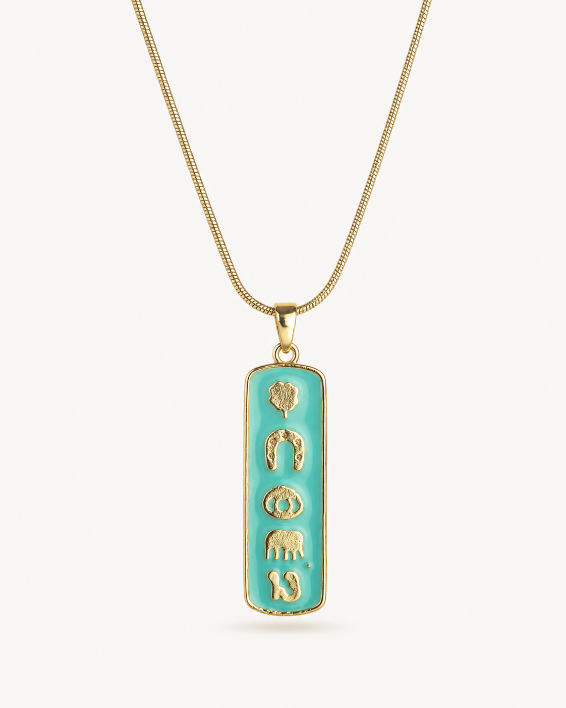 Turquoise talisman necklace