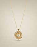 Vintage heart locket neckace