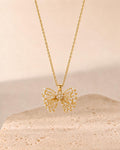 Pearl Butterfly Necklace