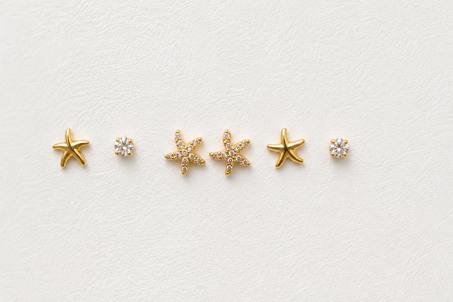 Starfish Earrings Set