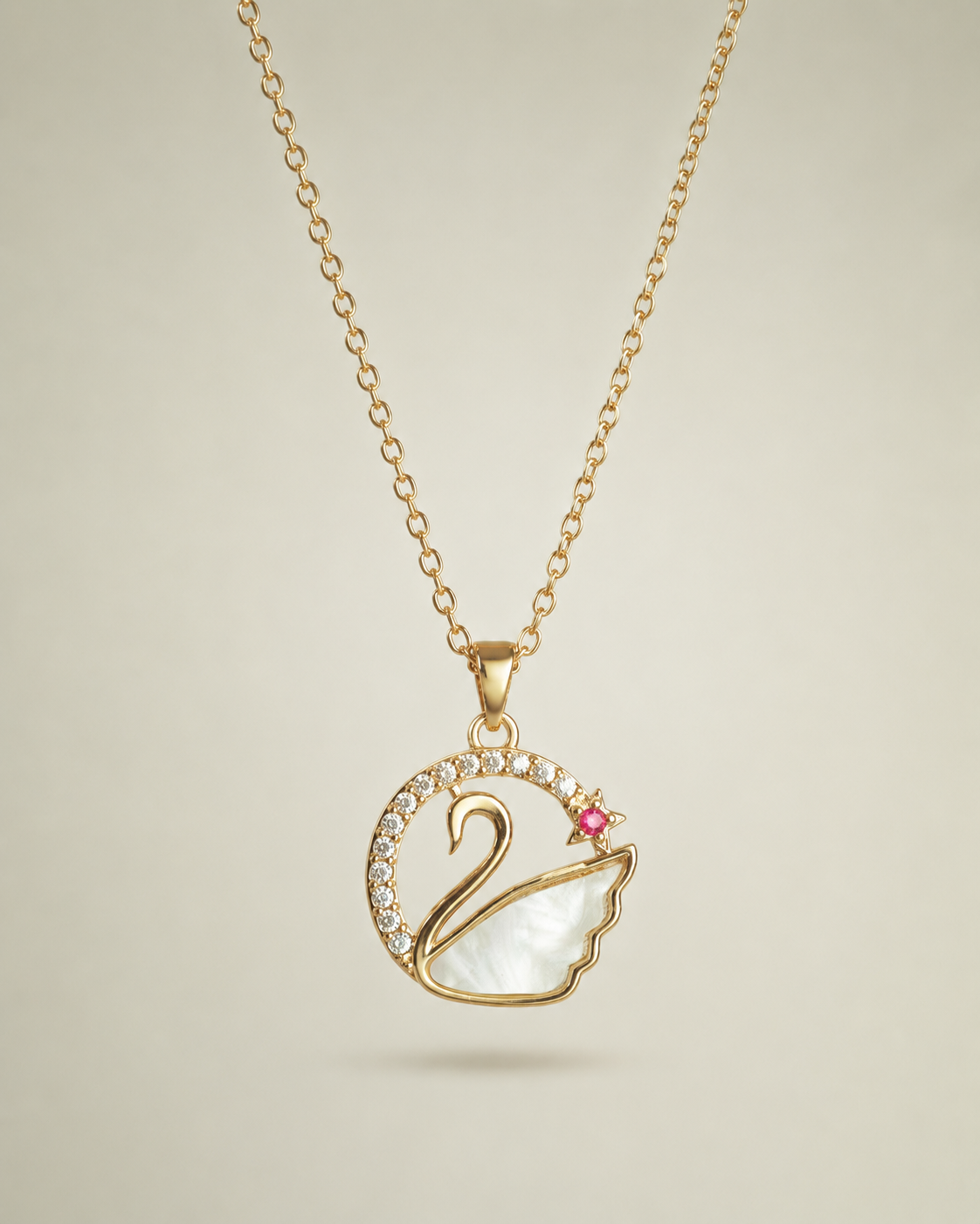 Swan Frame Necklace
