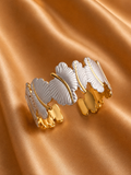 leaf charm bangle