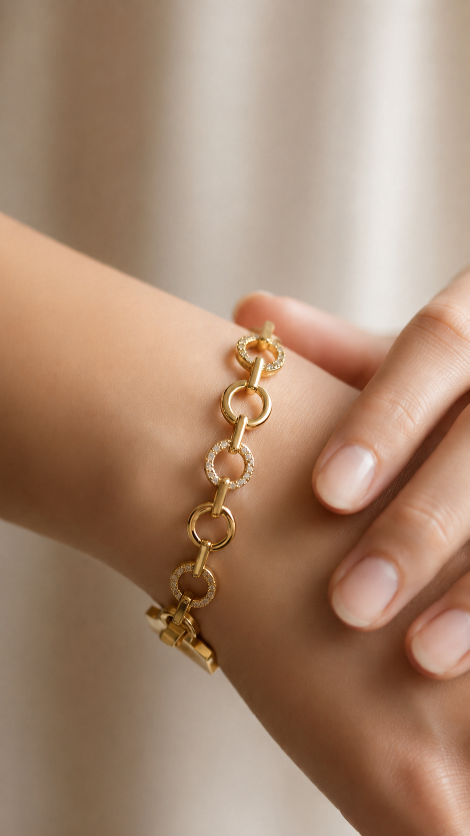 golden halo bracelet